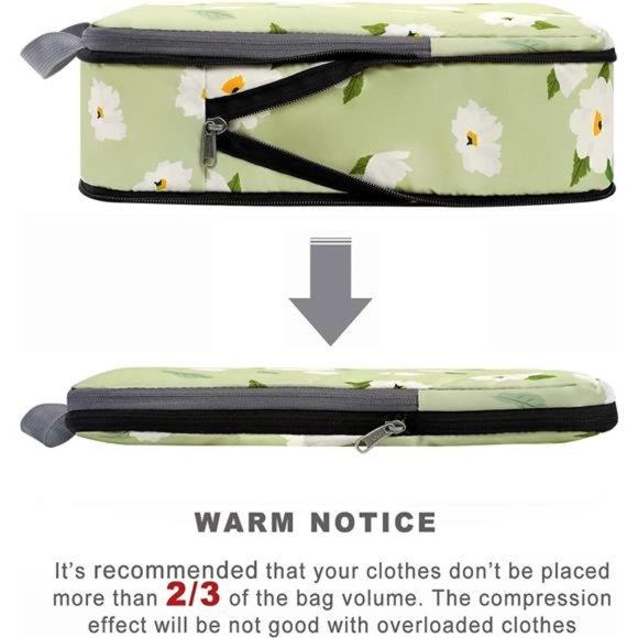 4Pack Compression Packing Cubes Travel Accessories Expandable Packing Organizers - Picture 4 of 6